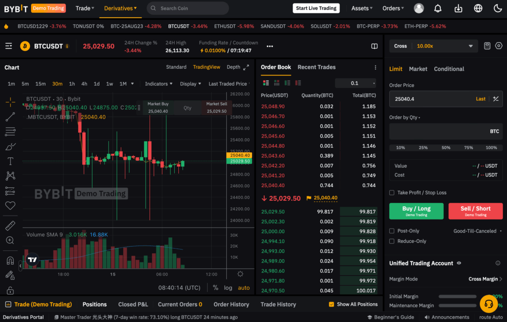 Bybit trading platform